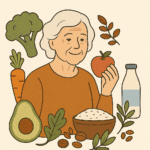 Imagem lustrativa relacionado alimentação saudável e velhecimento